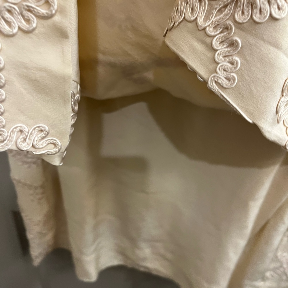 BCBGMaxAzria Cream Tiered Sheath Mini Dress - Picture 5 of 8